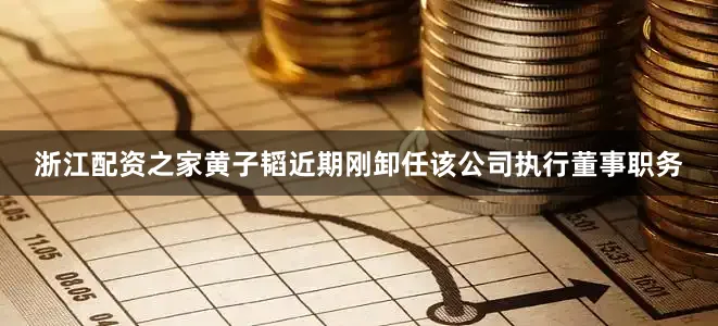 浙江配资之家黄子韬近期刚卸任该公司执行董事职务